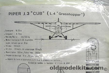 Unknown 1/72 Piper J3 Cub or L4 Grasshopper plastic model kit